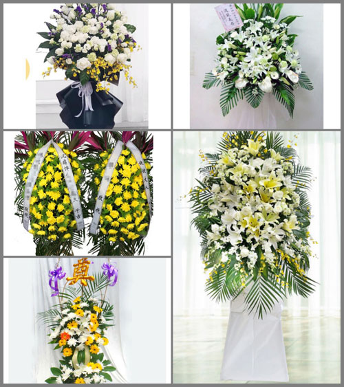 福建宁德古田县黄田镇后洋村白事花篮预定